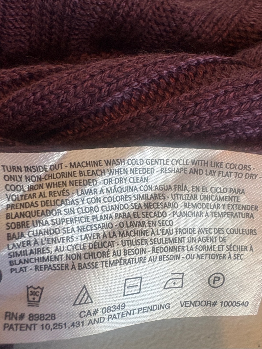 Men's Ribbed Crewneck Sweater - Plum - Picture 4 of 9